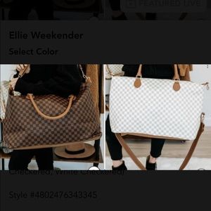 WHITE ROWAN WEEKENDER CHECKERED BAG - UNBRANDED